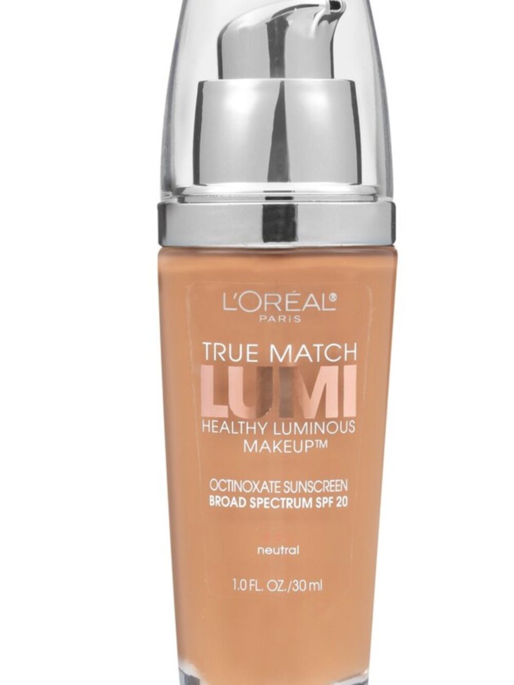 L'Oreal Paris True Match Lumi Luminous Makeup, N7-8 Classic Tan/Cappuccio